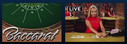 Play Live and Online Baccarat - Both for Free - USA players welcome