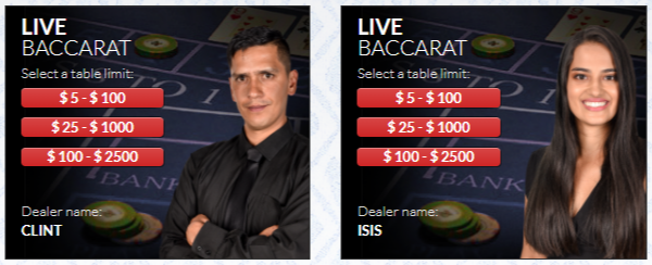 Slots LV Live Baccarat Betting Limits