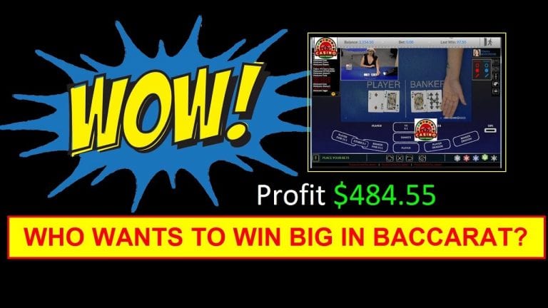 “Baccarat”  –  EASY $484 PROFIT  “Baccarat Strategy”