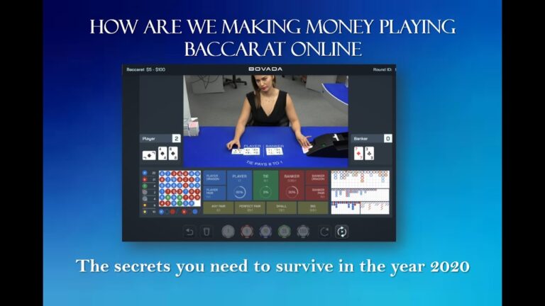 How are we making money playing Baccarat online