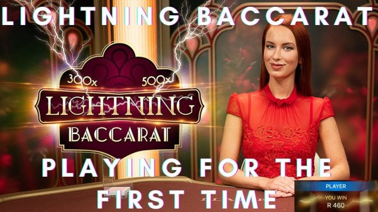 My First Look at Lightning Baccarat on Hollywoodbets