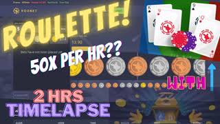 ROOBET ROULETTE STREAKS MARTINGALE BETTING STRATEGY WITH BACCARAT GAMEPLAY!! SEE TIME LAPSE RESULT!!