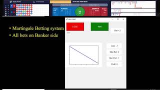 Baccarat-Martingale vs Fibonacci betting strategy in a real baccarat game