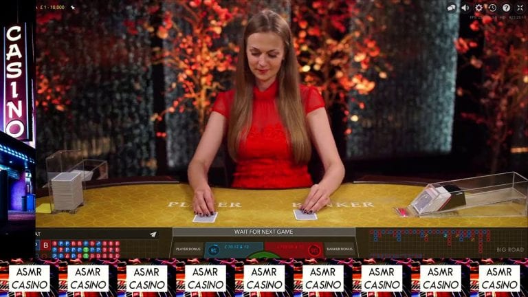 Best Voice Baccarat Dealer Unintentional ASMR Live Casino Gameplay (Virtual Chip Noises) Sintija #1