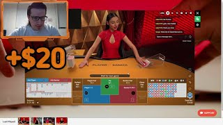 Baccarat Winning Strategy – Majority 6 System + Foolproof MM – $20 Profit RECORD TIME! – #1