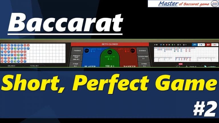 Baccarat, Short, Perfect Game #2[#ç™¾å®¶ä¹� #ë°”ì¹´ë�¼ #ãƒ�ã‚«ãƒ© #bacarÃ¡ #Ð±Ð°ÐºÐºÐ°Ñ€Ð°Ì� #à¸šà¸²à¸„à¸²à¸£à¹ˆà¸²]