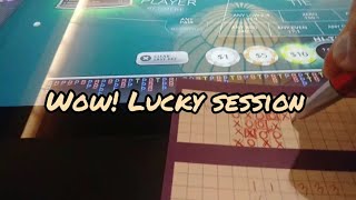Baccarat no.100 Winning Grind ( wow lucky session 🍀)