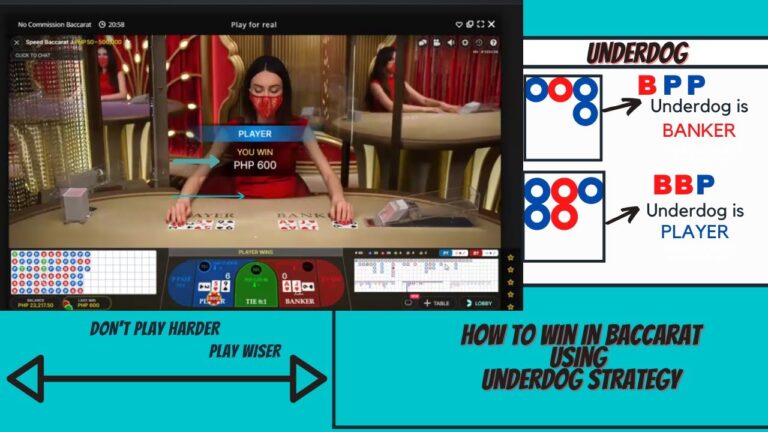 How to WIN in BACCARAT using UNDERDOG STRATEGY