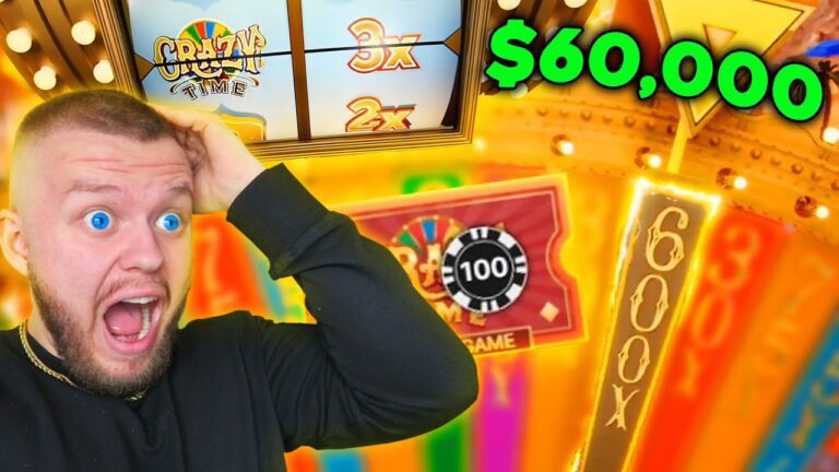 I WON $60,000 ON CRAZY TIME (NEW RECORD)