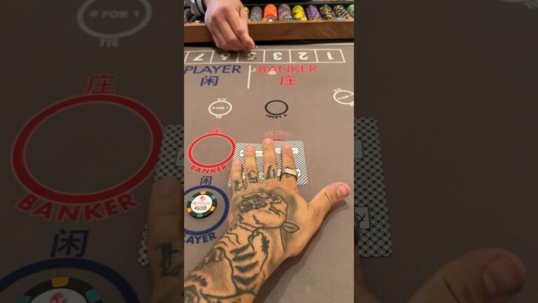 $100 baccarat hand, the last of my money since I keep losing casino gamble gambling lasvegas