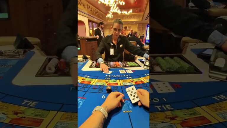 $1000 HIGH LIMIT HAND OF BACCARAT baccarat baccaratsystem casino gambling