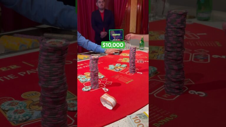 $10,000 Baccarat Hand, with the Boys. On player baccarat casino blackjack slots poker fyp win