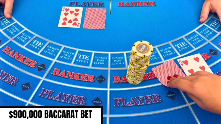 I BET $900,000 ON ONE HAND OF BACCARAT!